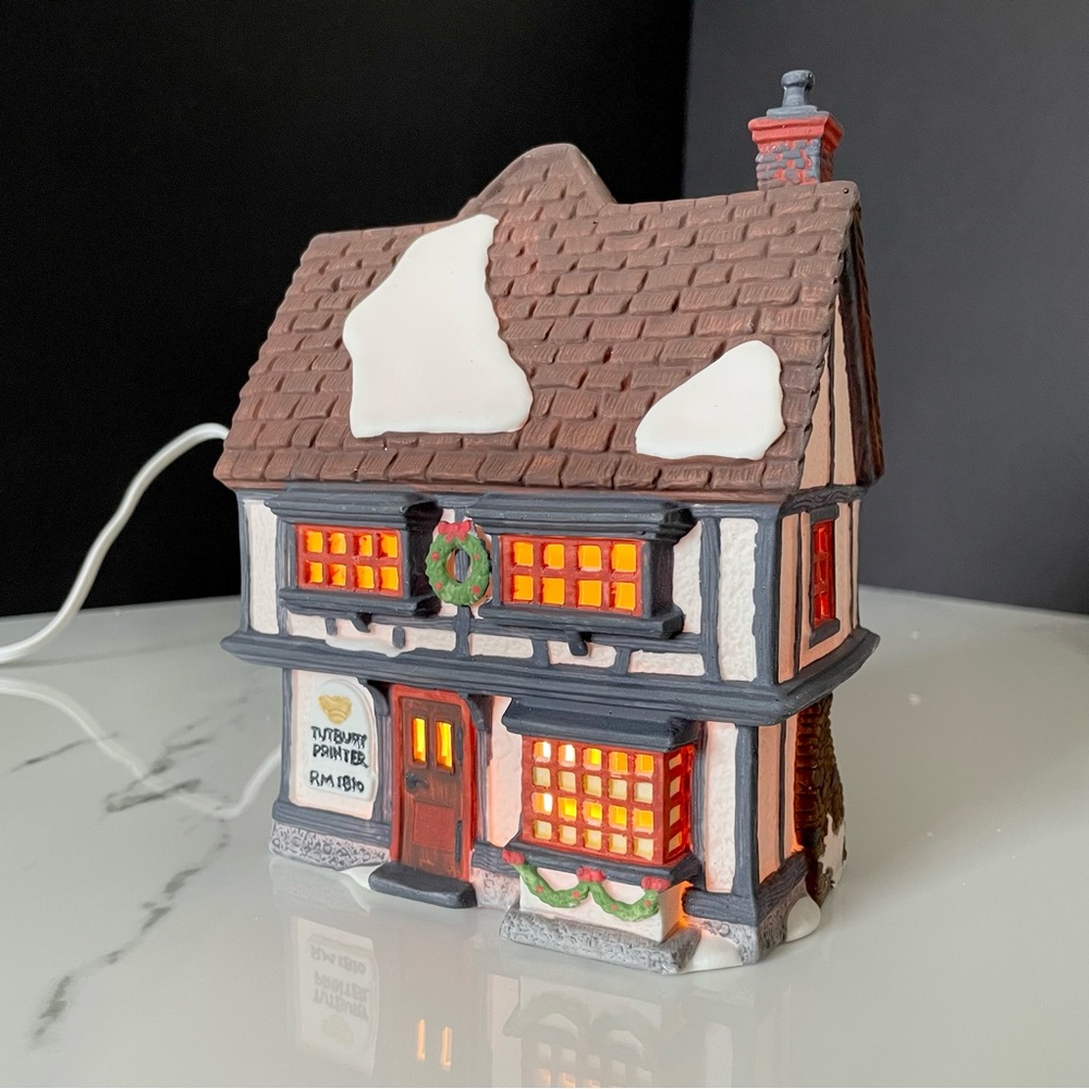 "Tutbury Printer" Dickens Snow Village by Dept. 56